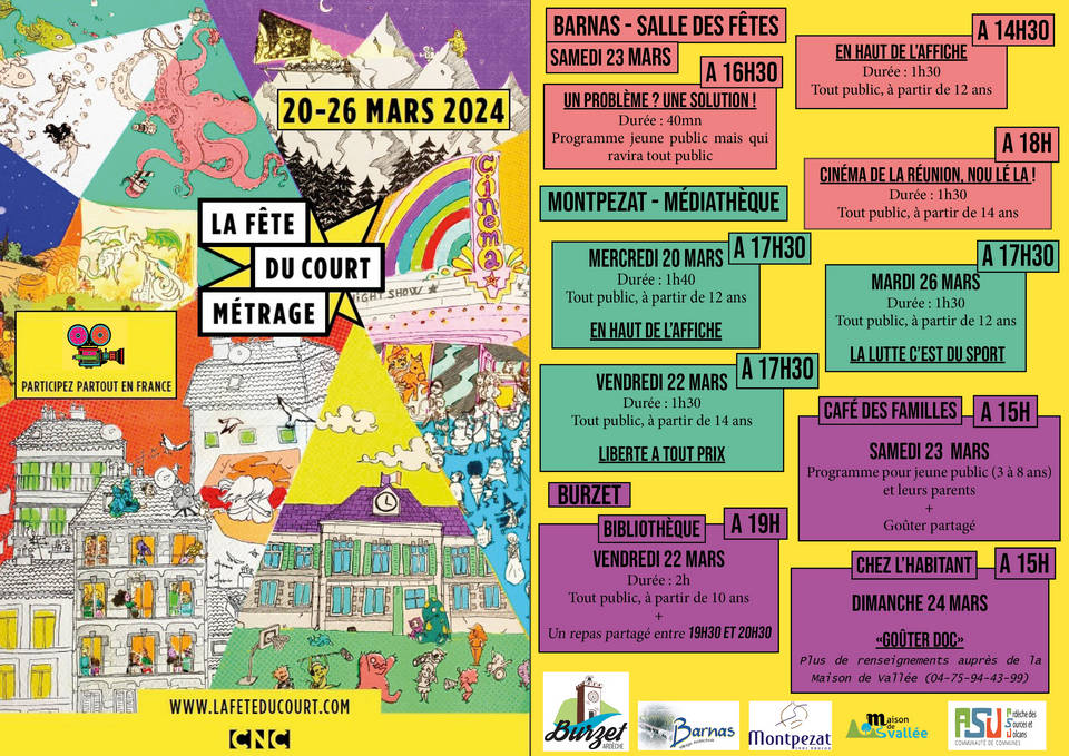 Flyer fêteducourtmétrage numérique 1