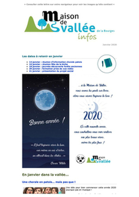 Lettre dinfos Maison de Vallée Janvier 2020 Maison de Vallée1