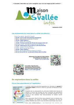 Lettre dinfos Maison de Vallée Septembre 2024 version papier Maison de Vallée page 0001